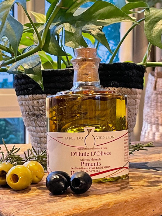 Olijfolie chilipepers