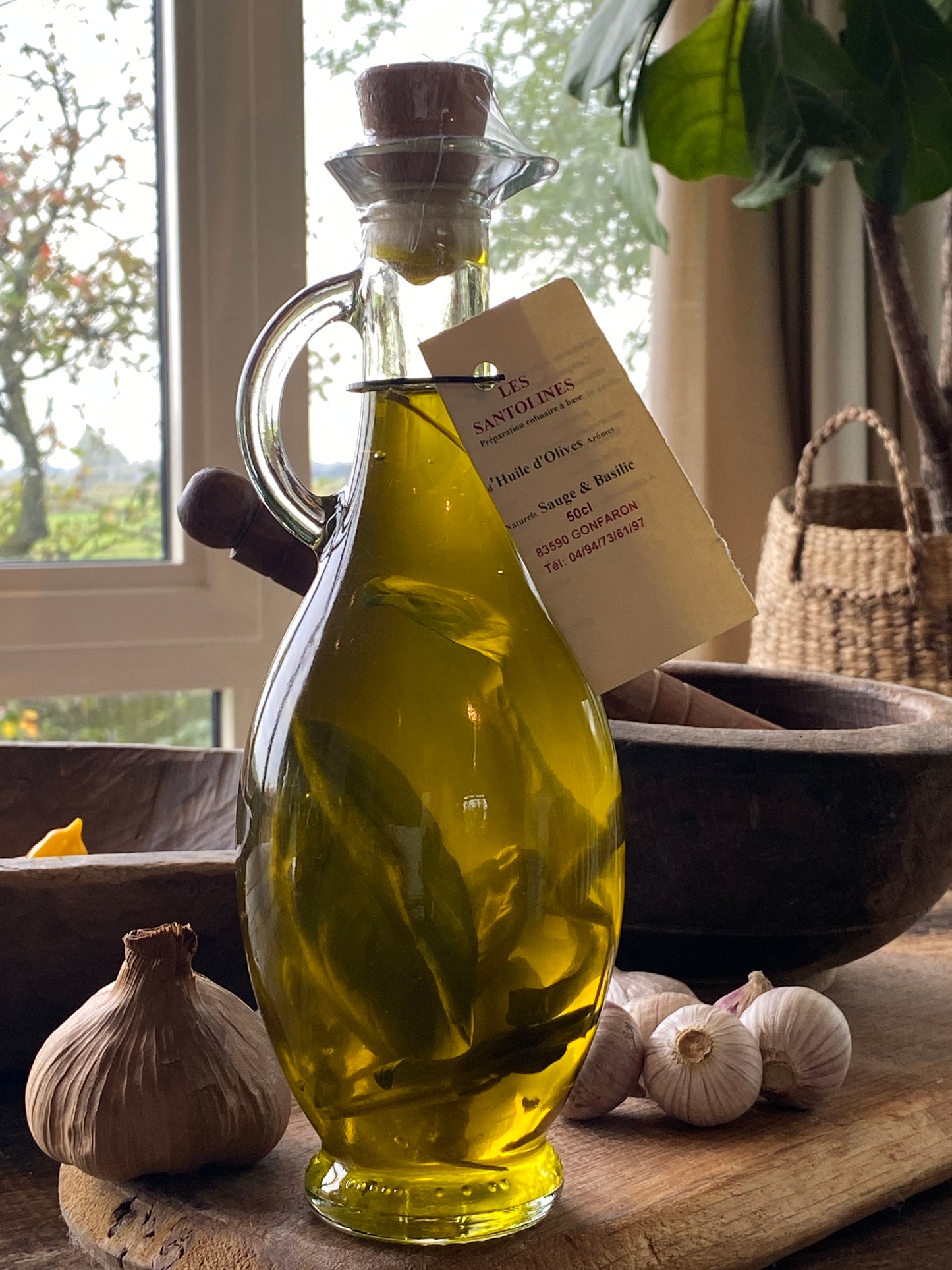 Huile d'olive Sauge & Basilic