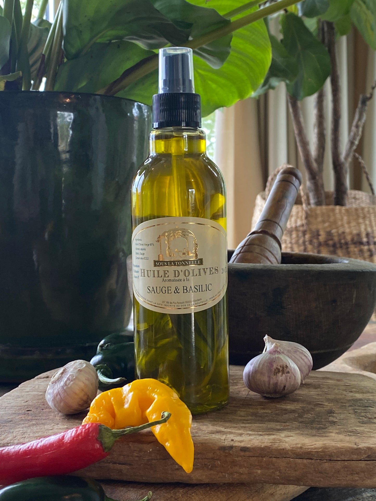 Huile d'olive Sauge & Basilic