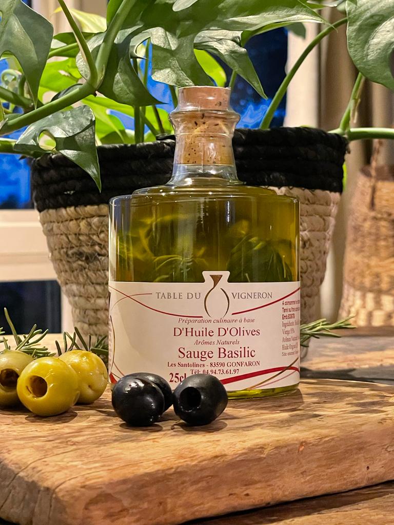 Olijfolie Salie & Basilicum