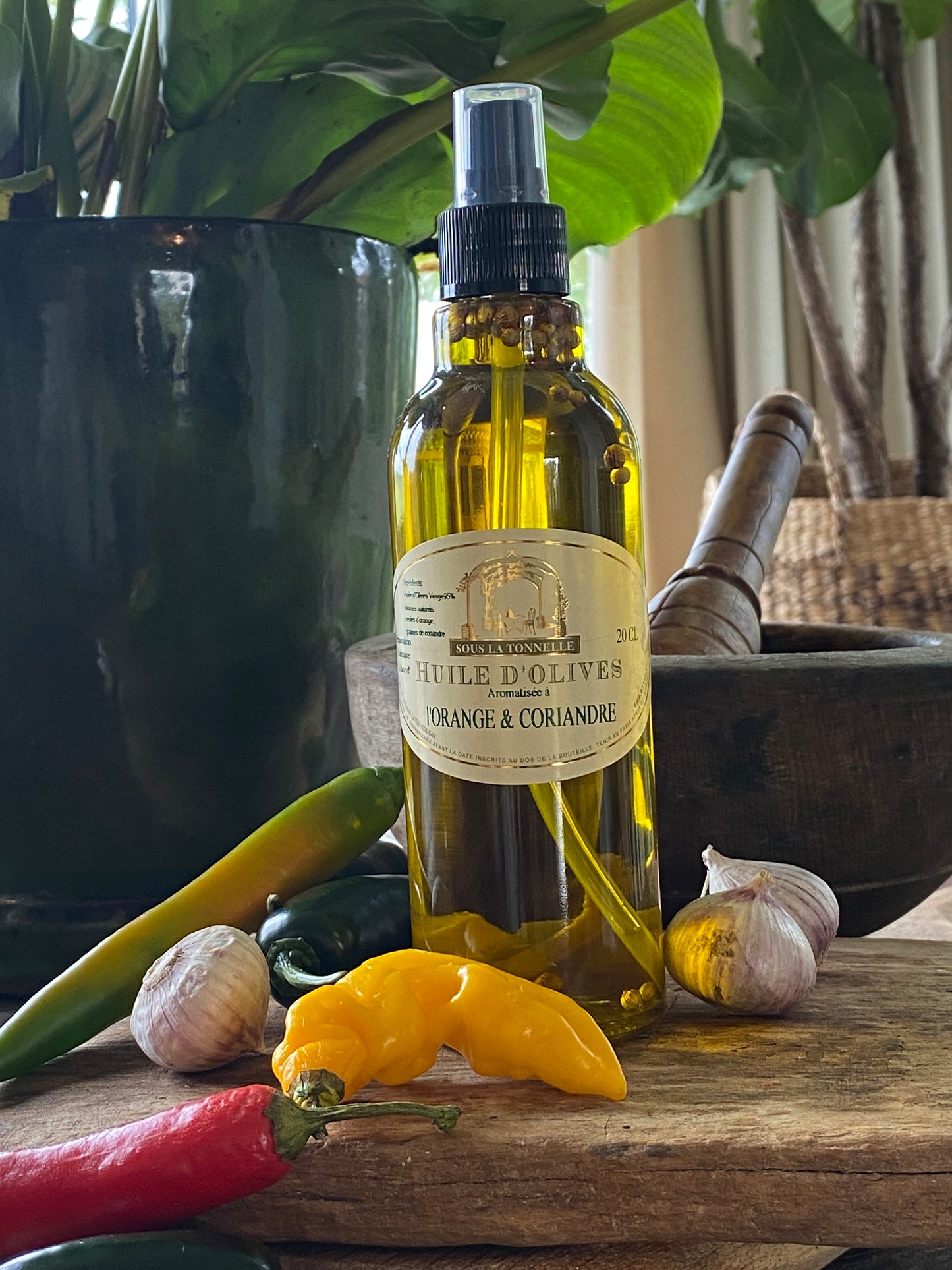 Huile d'Olive Naturelle Orange & Coriandre