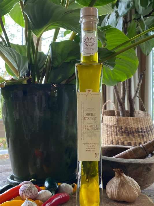 Huile d'Olive Naturelle Menthe & Citron