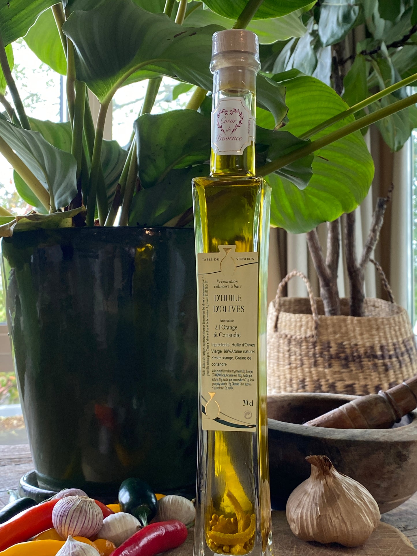 Huile d'Olive Naturelle Orange & Coriandre
